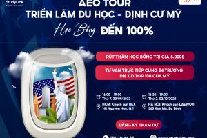 Triển lãm Du học Mỹ AEO TOUR: Học bổng đến 100% cùng 24 ĐH, CĐ Mỹ