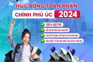 HỌC BỔNG TOÀN PHẦN CHÍNH PHỦ ÚC 2024